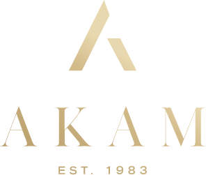 AKAM new logo in gold